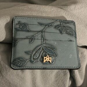 Floral Embossed Card Holder